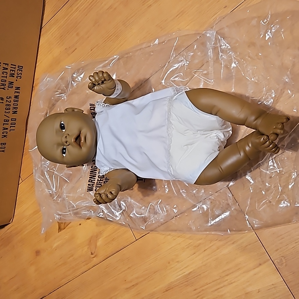 African American Newborn baby doll